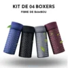✨Kit 4 Boxers Slip - Culotte en Fibre de Bambou🌿