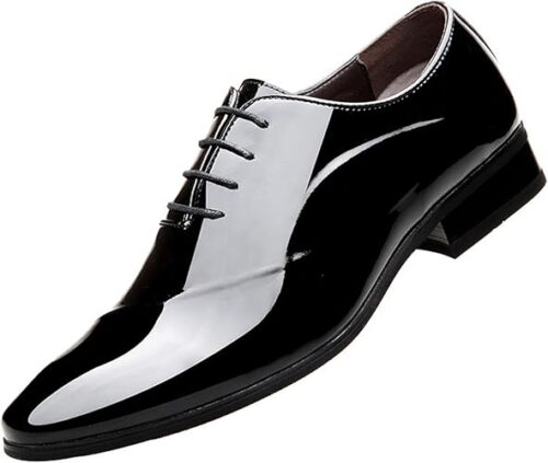 61r-u78JFbL._AC_SY500_ Chaussures vernies pour homme - Confortables - En cuir