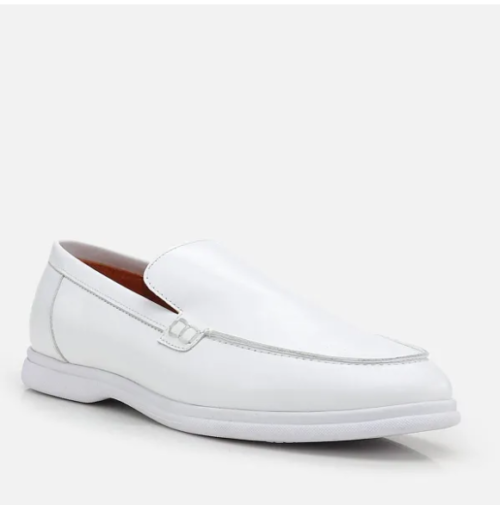Capture d'écran 2025-01-02 130240 Mocassins Homme Blancs à La Mode – Élégance et Confort au Quotidien